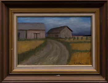 ARMAS VAINIO, öljy kankalle, signeerattu ja päivätty 1982.