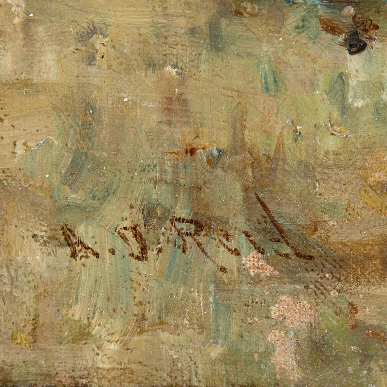 OKÄND KONSTNÄR 1800/1900-tal, England, bär signatur A.J. Reid.