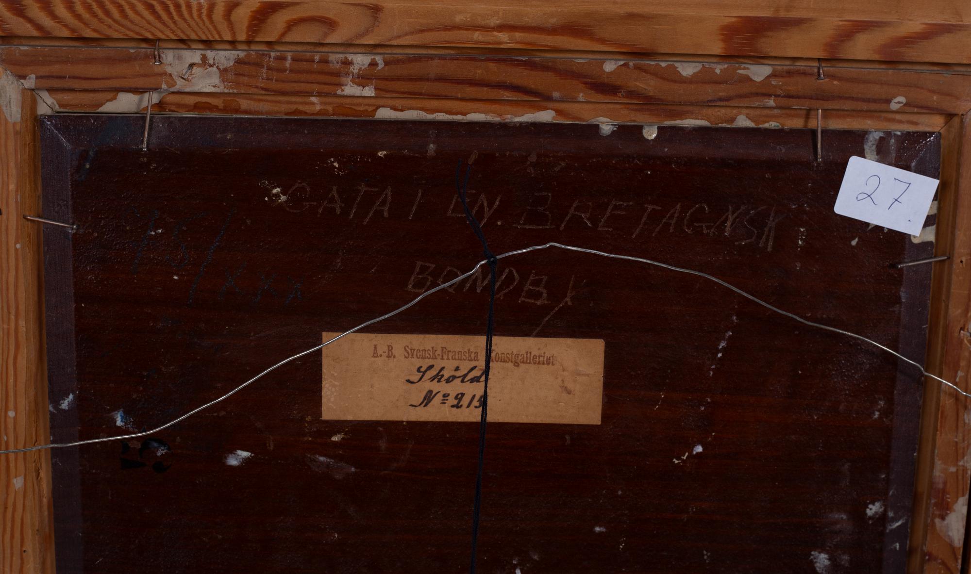 Otte Sköld, "Gata i en Bretagnsk bondby".