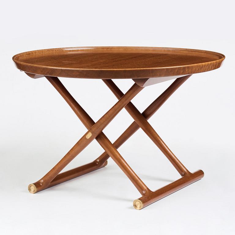 Mogens Lassen, a mahogany and brass "Egyptian Table", executed by A.J Iversen, Denmark.