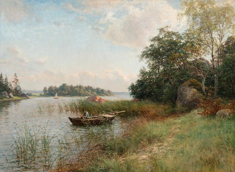 Berndt Lindholm, SUMMER VIEW FROM ITÄ-UUSIMAA ARCHIPELAGO.