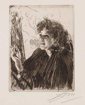 698. Anders Zorn, "Girl with a Cigarette II".