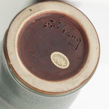 Bernt Friberg, a stoneware vase, Gustavsbergs Studio, Sweden, 1965.