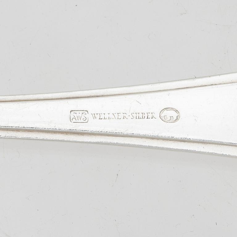 Bestickuppsättning, 89 delar, nysilver, Wellner Silber, August Wellner & Söhne, Tyskland, 1900-tal.