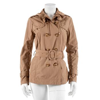 382. MONCLER, a beige jacket. Size 1.