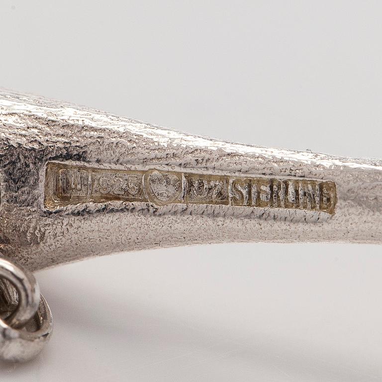 Björn Weckström, hänge, "Nectaris", silver, akryl, Lapponia 1973.