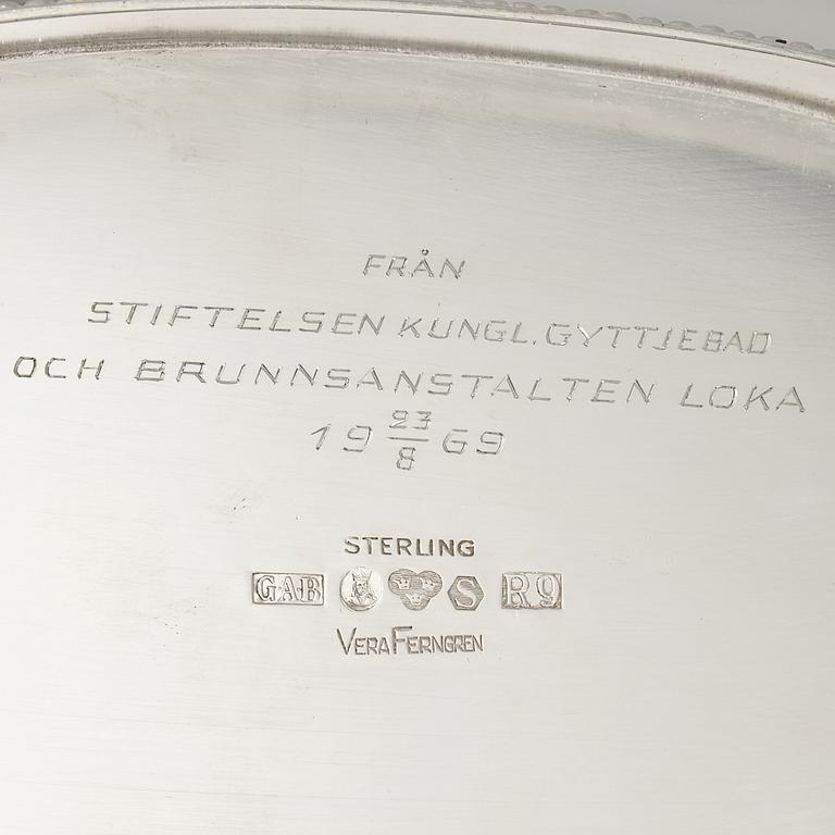 SKÅL, silver, Vera Ferngren, GAB, 1967, vikt 534 gram.