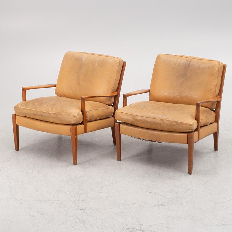 Arne Norell, a pair of "Löven" armchairs, Norell Möbler, Sweden,.