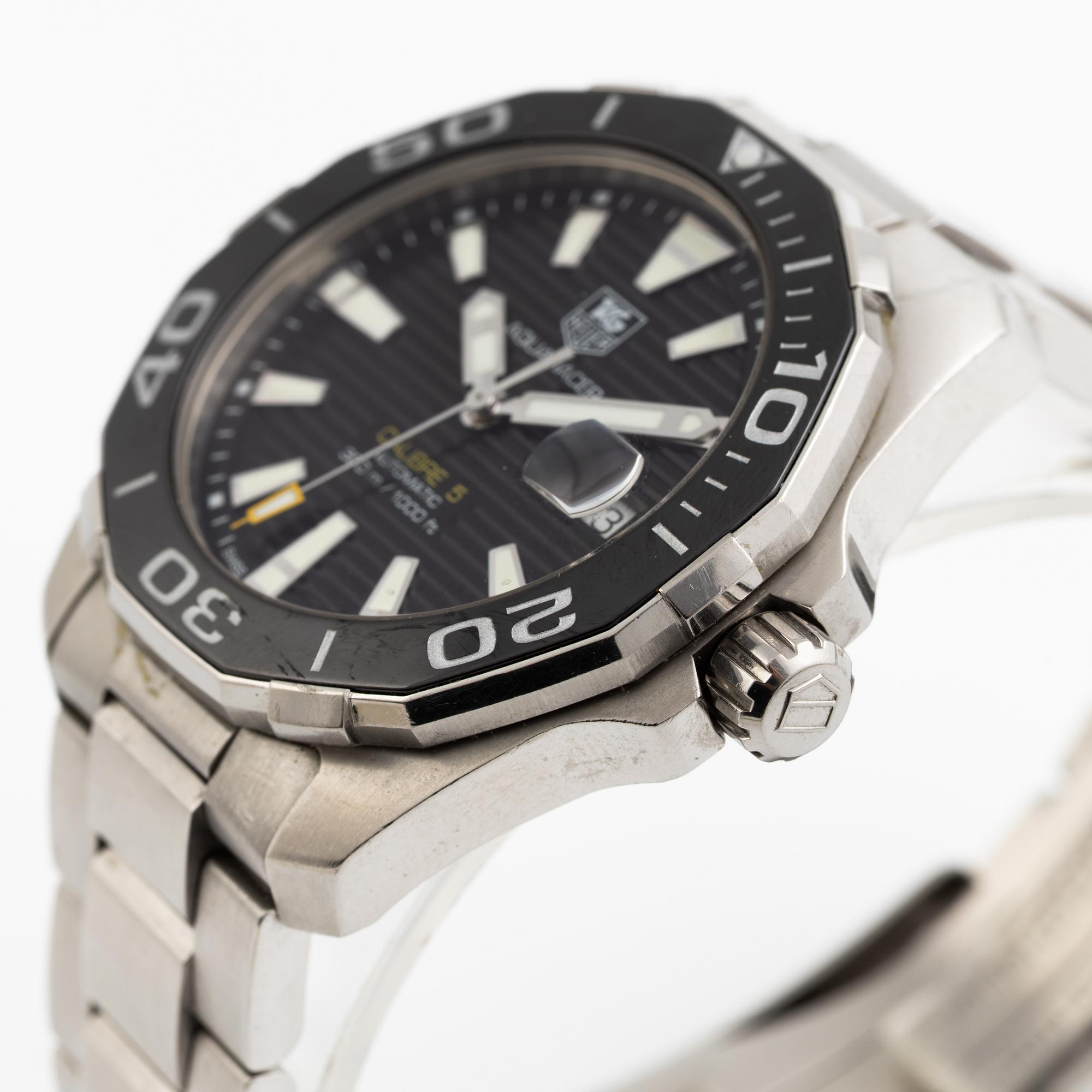 TAG Heuer Aquaracer, Calibre 5, wristwatch, 41 mm.