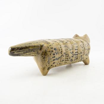 Lisa Larson, figurine of a cat from the series "Stora zoo" Gustavsberg.