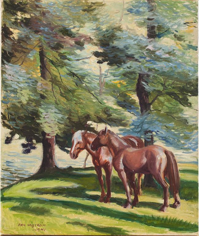ERIC VASSTRÖM (FINLAND), oljemålning, signerad och daterad 1941.