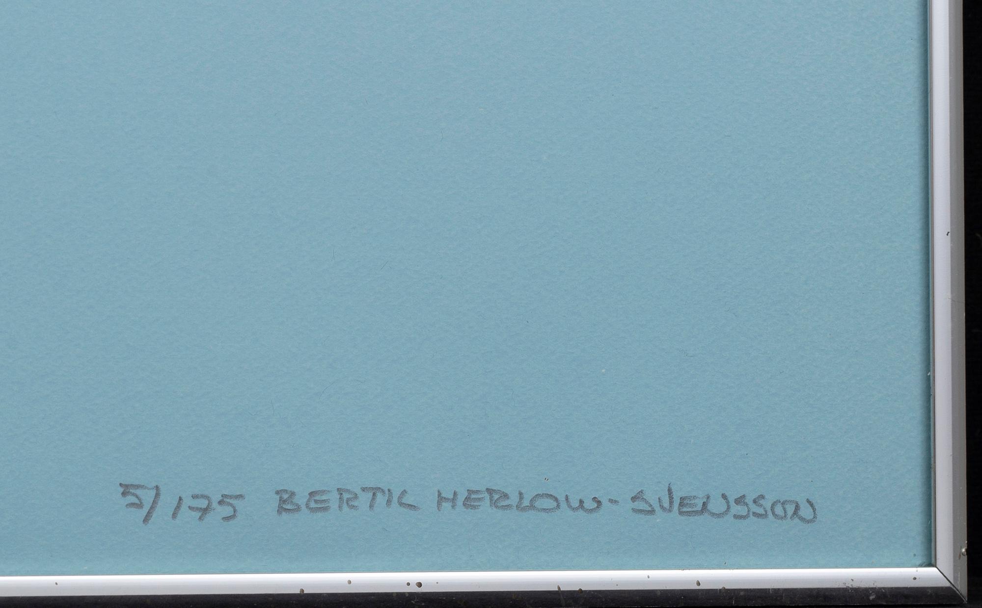 BERTIL HERLOW SVENSSON, färglitografier, 4 st, signerade och numrerade 5/175.