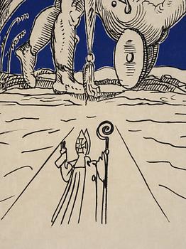 Salvador Dalí, ur serien "Les Songes Drolatiques de Pantagruel".