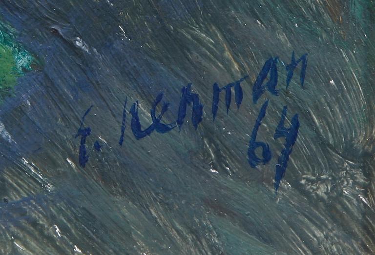 EINAR NERMAN, olja på pannå, sign o dat -64.