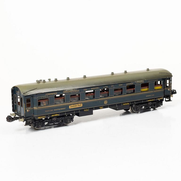 Märklin, restaurant car, 1942 JG, 1930s, Germany, 0 gauge.