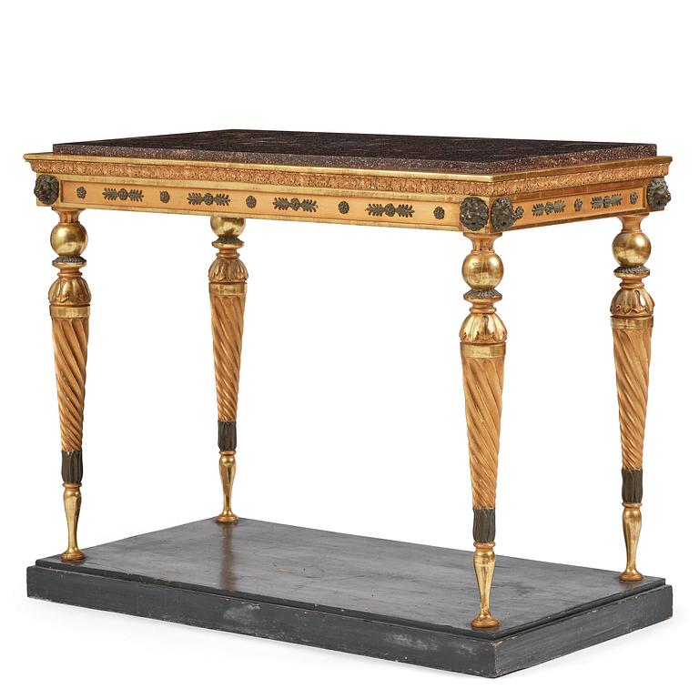 A late Gustavian console table early 19 th century.