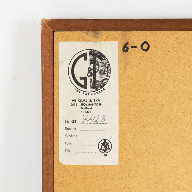 Spegel, Glas & Trä, Hovmantorp, 1960/70-tal.