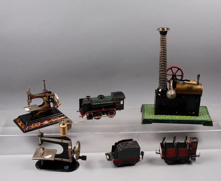 PARTI LEKSAKER, 6 delar. Bl.a Märklin och Bing.