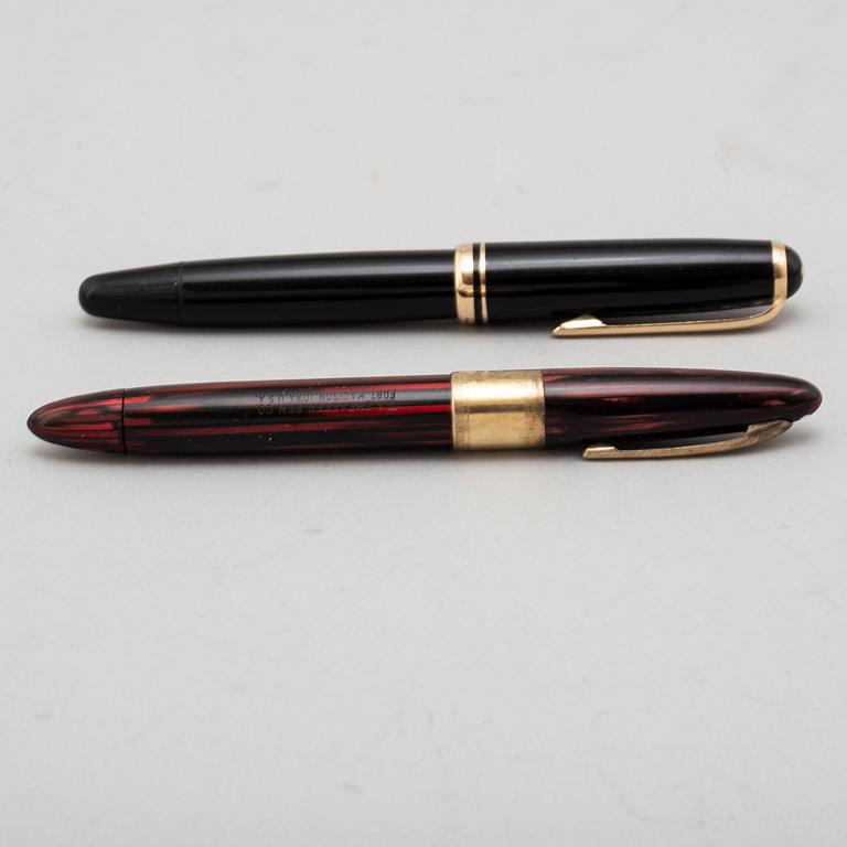 Two pens, Mont Blanc and Fib, 20th century.