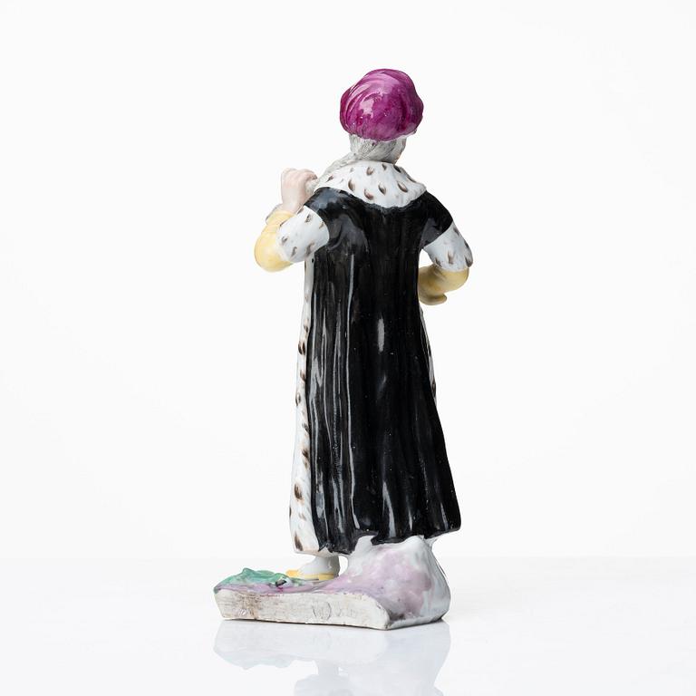 Figurin, porslin. Fürstenberg, 1700-tal.