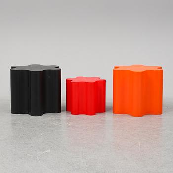 CLAESSON KOIVISTO RUNE, three 'Flower' stools, Offecct.