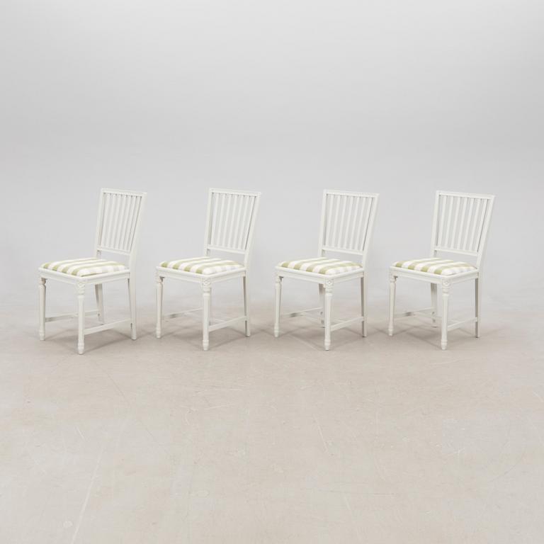Chairs, 4 pcs, Gustavian style, 20th century.