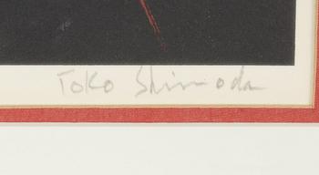 Toko Shinoda, litgpgraph in colours, signed 8/15.