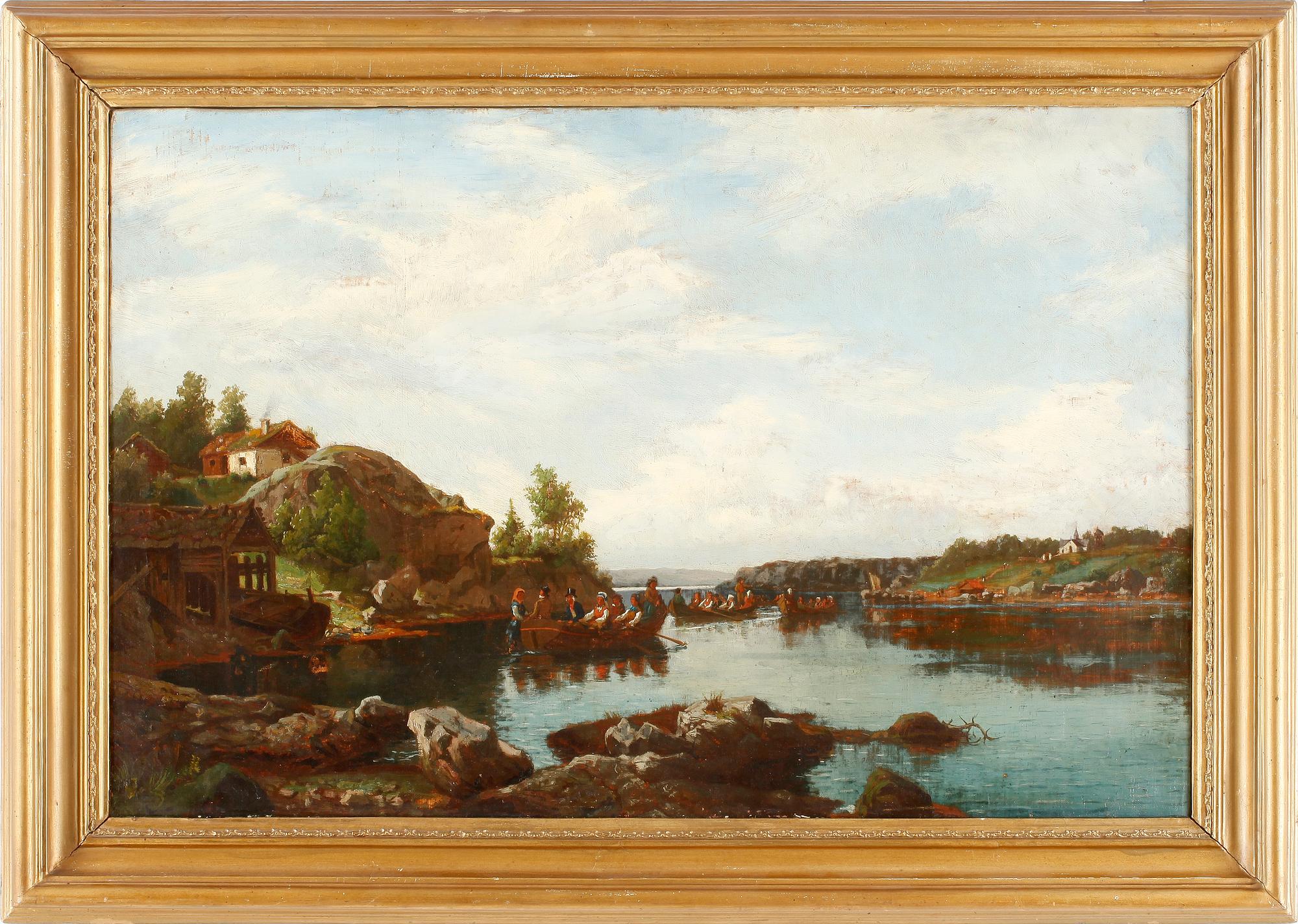 OKÄND KONSTNÄR, olja på duk, ej signerad, 1800-talets andra hälft.