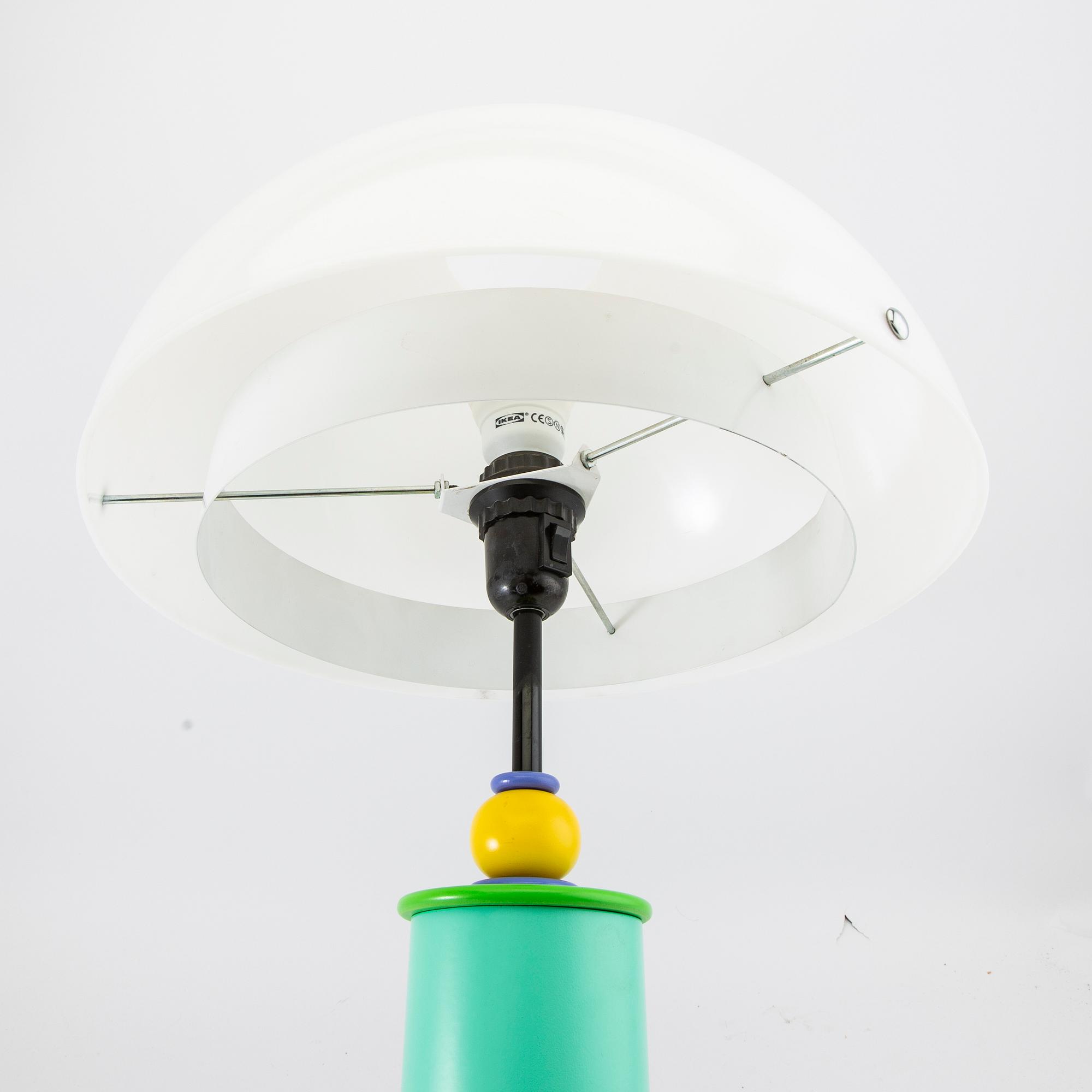 Olle Andersson bordslampa "Memphis" för Belysia AB Sweden 1980-tal.