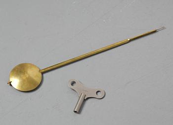 Wall clock, late Gustavian, Sven Peter Hörning (1750-1808, watchmaker in Stockholm, took over Petter Ernst's clock factory in 1785).