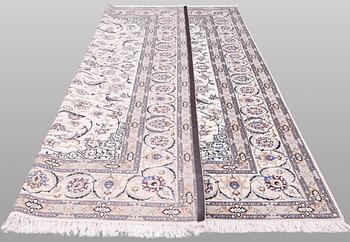 Matta, Nain part silk s.k 9LAA , ca 361 x 255 cm.