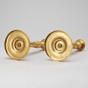 LJUSSTAKAR, ett par, Frankrike, 1800-första hälft. Empire.