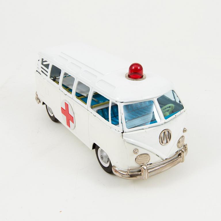 A Bandai tinplate "Volkswagen Ambulance", Japan, 1960s.