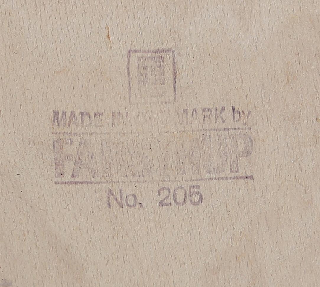 KARMSTOLAR, 1 par, "No 205", Farstrup, Danmark, 1900-talets andra hälft.