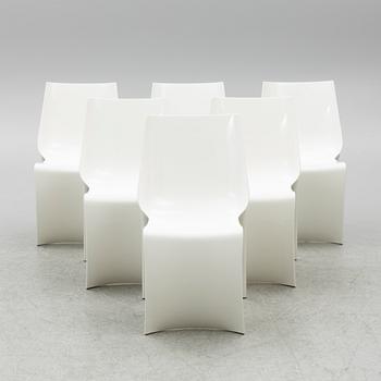 Achirivolto Pedrali, chairs, 6 pcs, "Smart", Italy.
