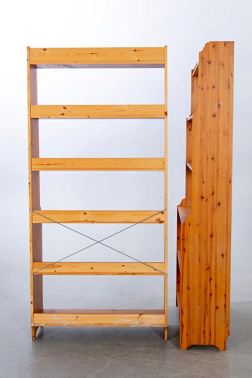 Bookcases, Ikea Leksvik, 2 pcs, pine.