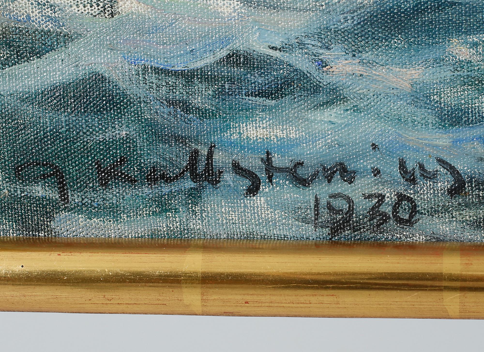 GOTTFRID KALLSTENIUS, oil on canvas, signed and dated 1930.