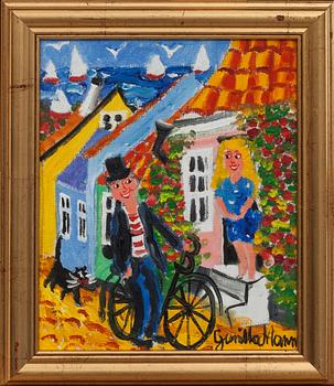 GUNILLA MANN, olja på duk, signerad.