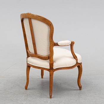 A Louis XV armchair by Claud II Sené, master in Paris 1769-1783.