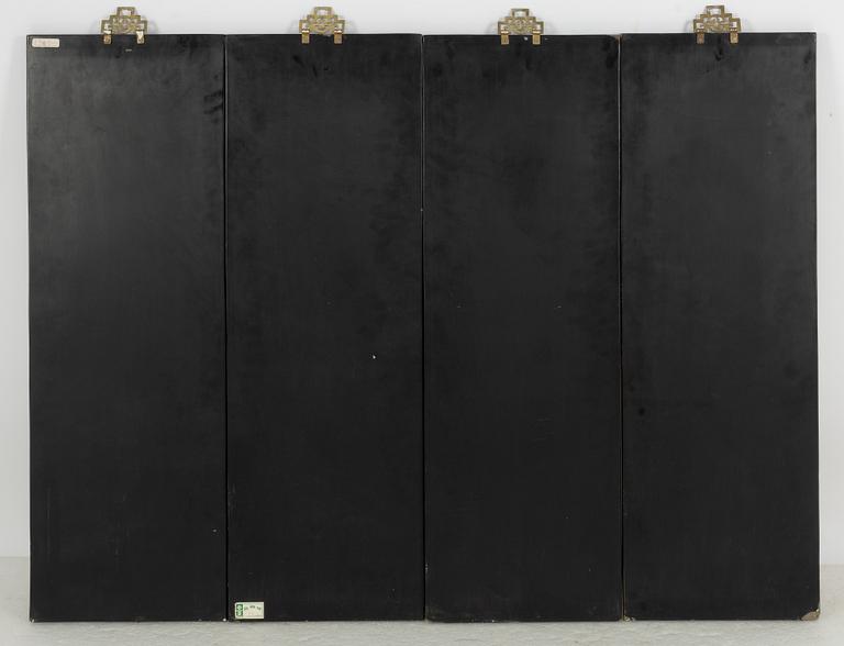 Panel, 4 delar Kina, 1900-talets andra hälft.