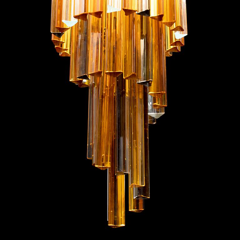 A late 20th cenutry glass ceiling light from Venini.