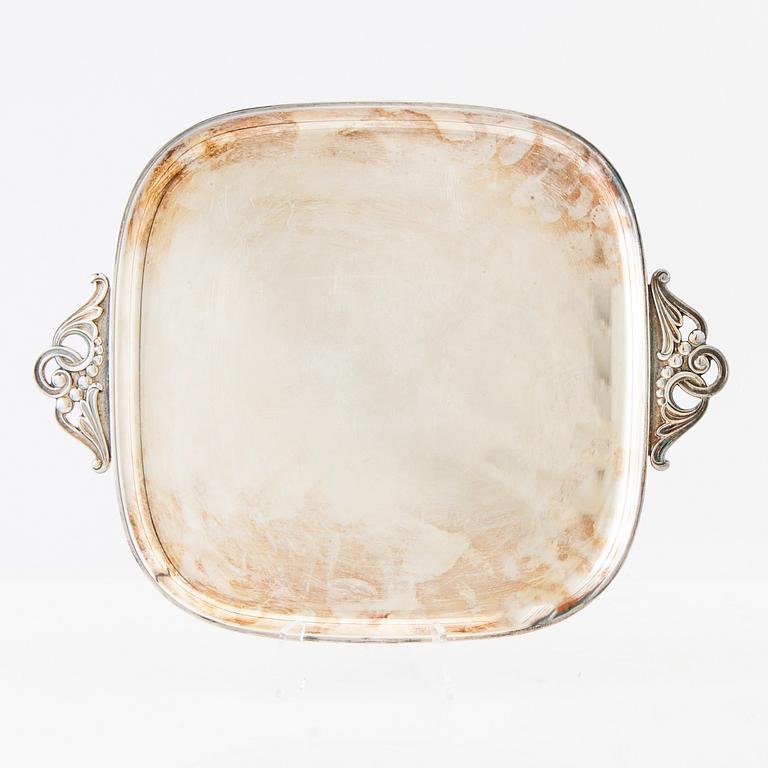 Serving dish/bowl "Bellis" GAB silverplate 1930s/40s.