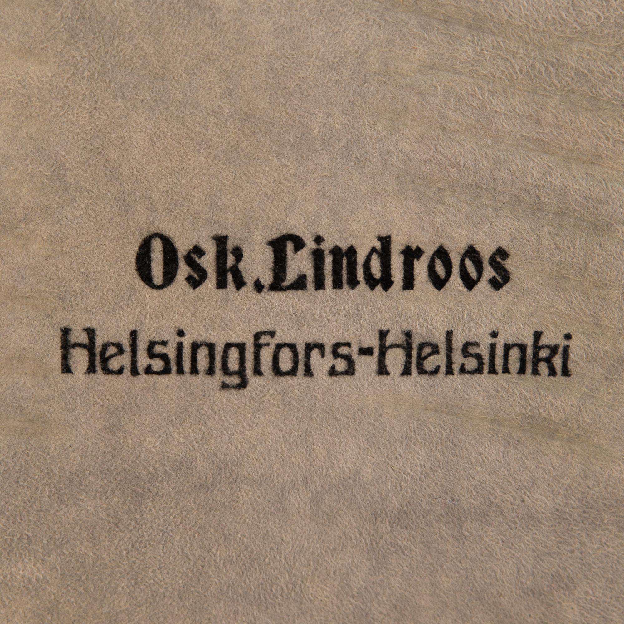 A 89-piece set of 'Helsinki' silver cutlery in wooden case, mark of Oskar Lindroos, Helsinki 1917-1925.