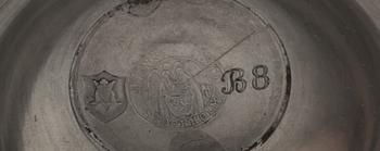 SKÅL SAMT VAS, tenn, Firma Svenskt Tenn, 1929 och 1928.