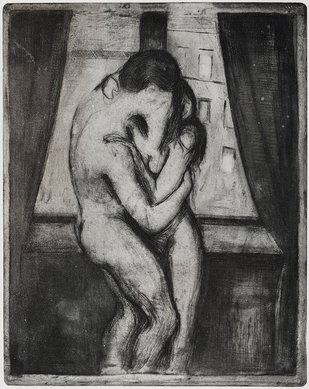 Edvard Munch, "The Kiss" (Kyss./Der Kuss).