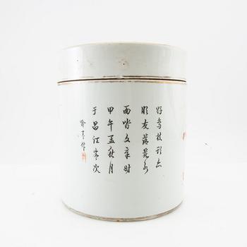Jar with lid, China 19th century porcelain.