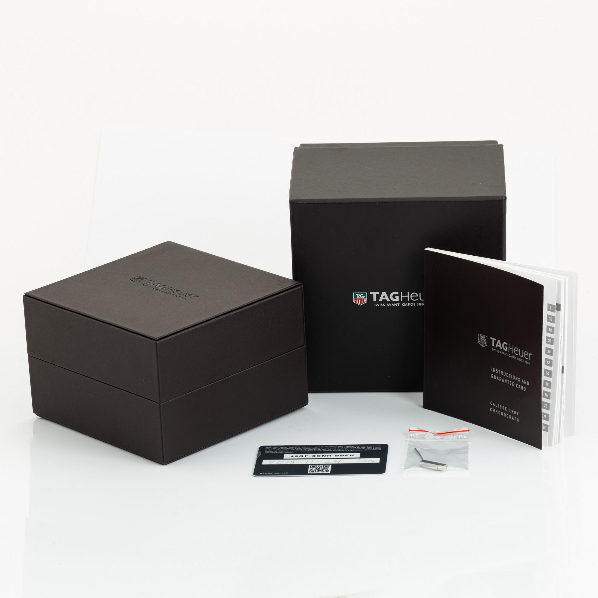 Tag Heuer, Carrera, wristwatch, chronograph, 43 mm.