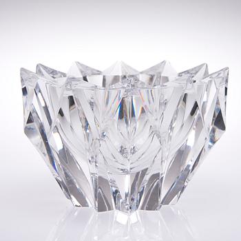 SKÅL, glas, "Näckros", signerad Aimo Okkolin Riihimäen Lasi Oy.