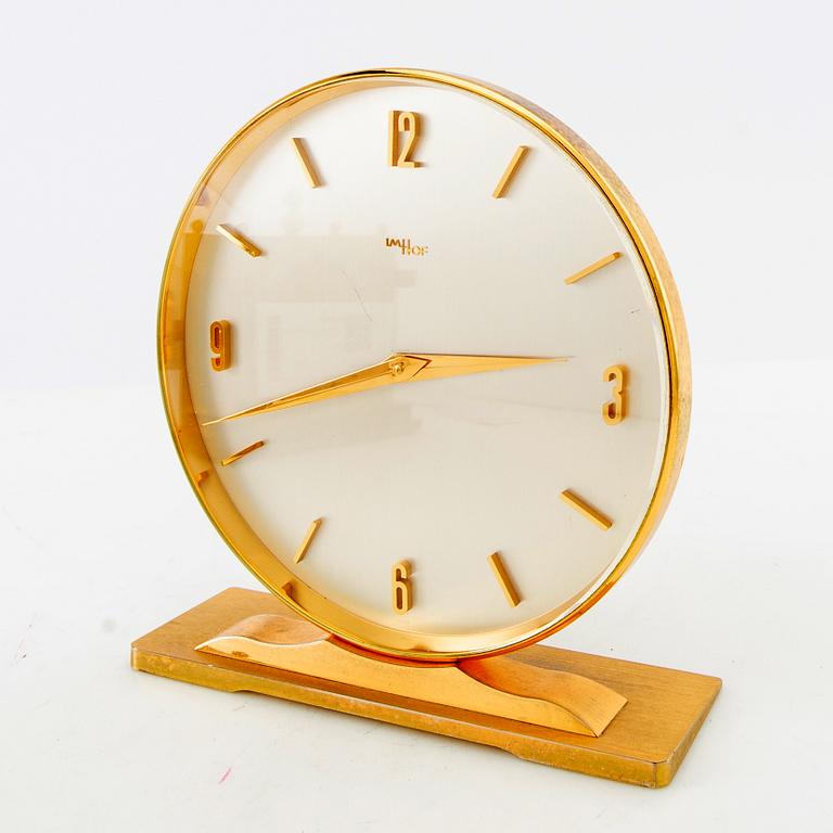 Table clock Imhof Germany second half of the 20th century.