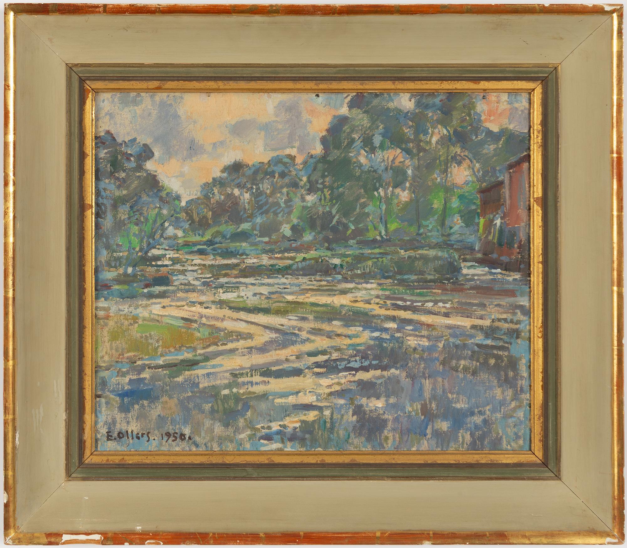 Edvin Ollers, River Landscape.